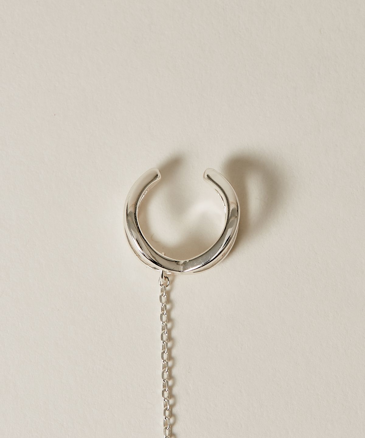 노비스도쿄(NOVICE TOKYO) 체인 크로스 이어 커프 Chain Cross Ear Cuff  / Silver