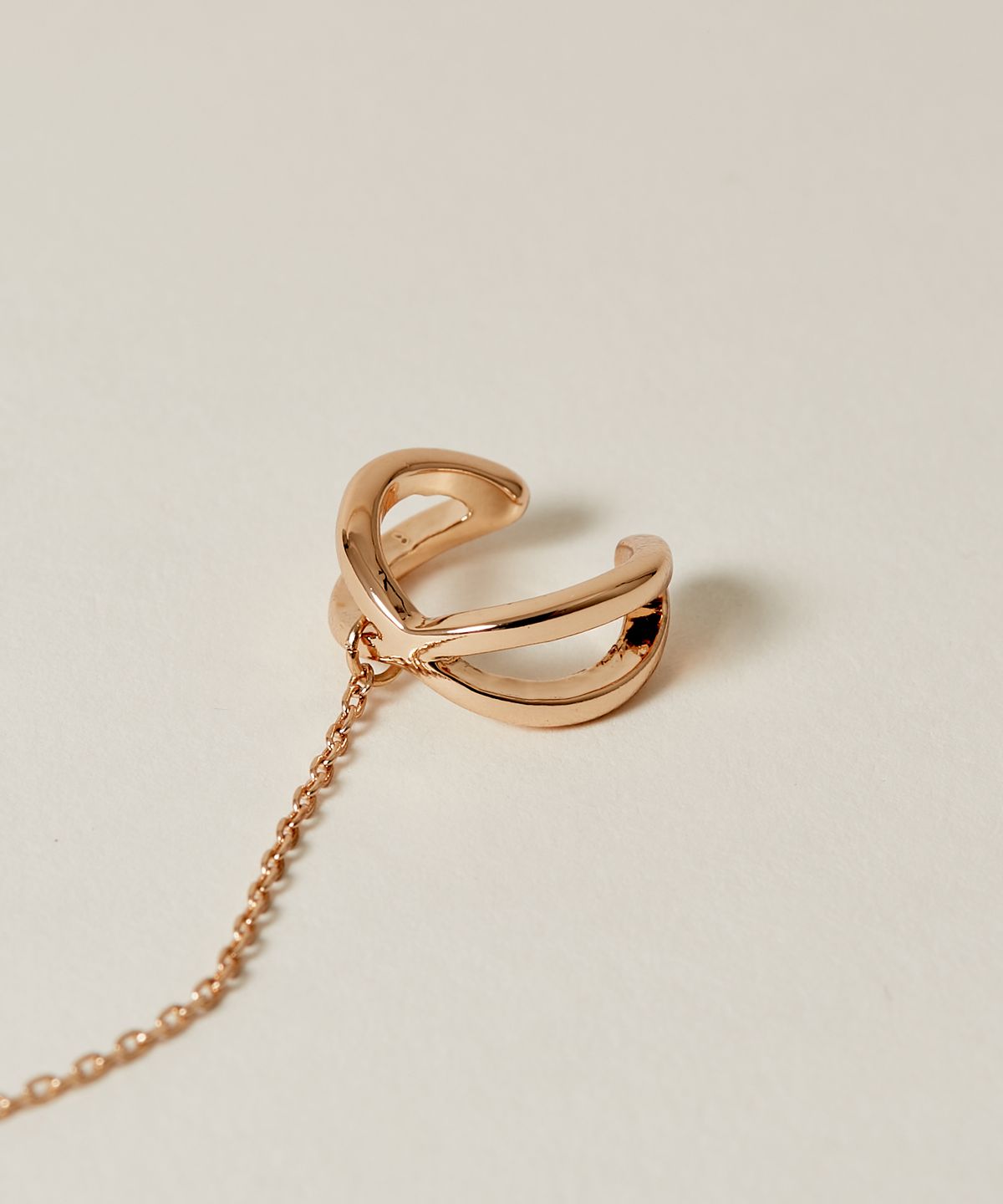 노비스도쿄(NOVICE TOKYO) 체인 크로스 이어 커프 Chain Cross Ear Cuff / Gold