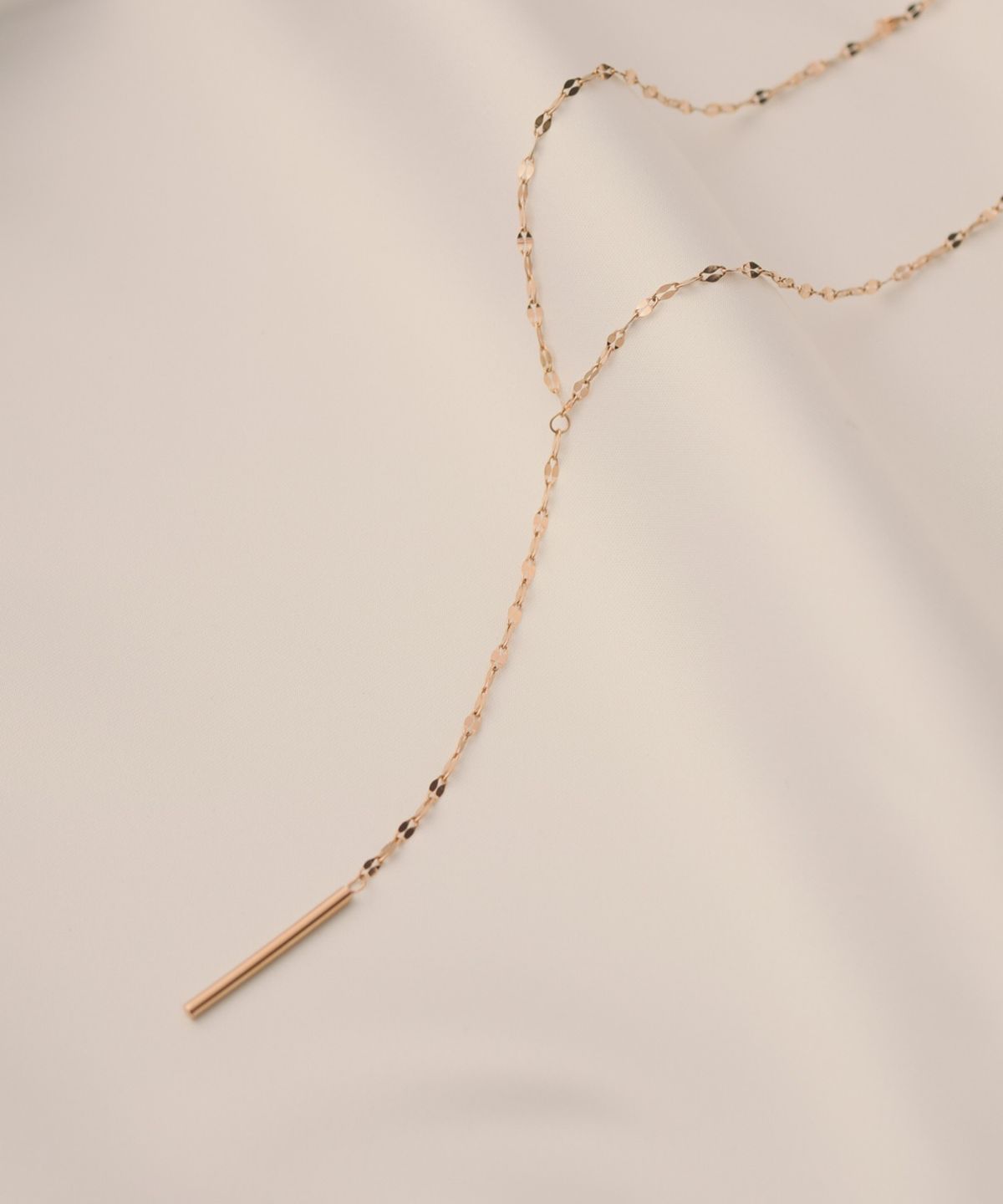 노비스도쿄(NOVICE TOKYO) 체인 롱 초커 Chain Long Choker  / Pink gold