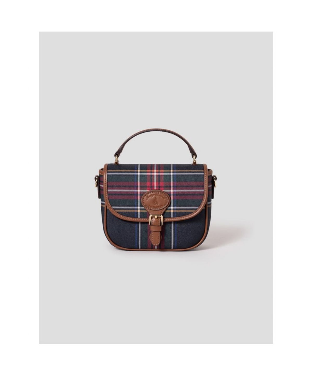 빈폴 액세서리(BEANPOLE ACCESSORY) 클래식 체크 탑 핸들 백  네이비