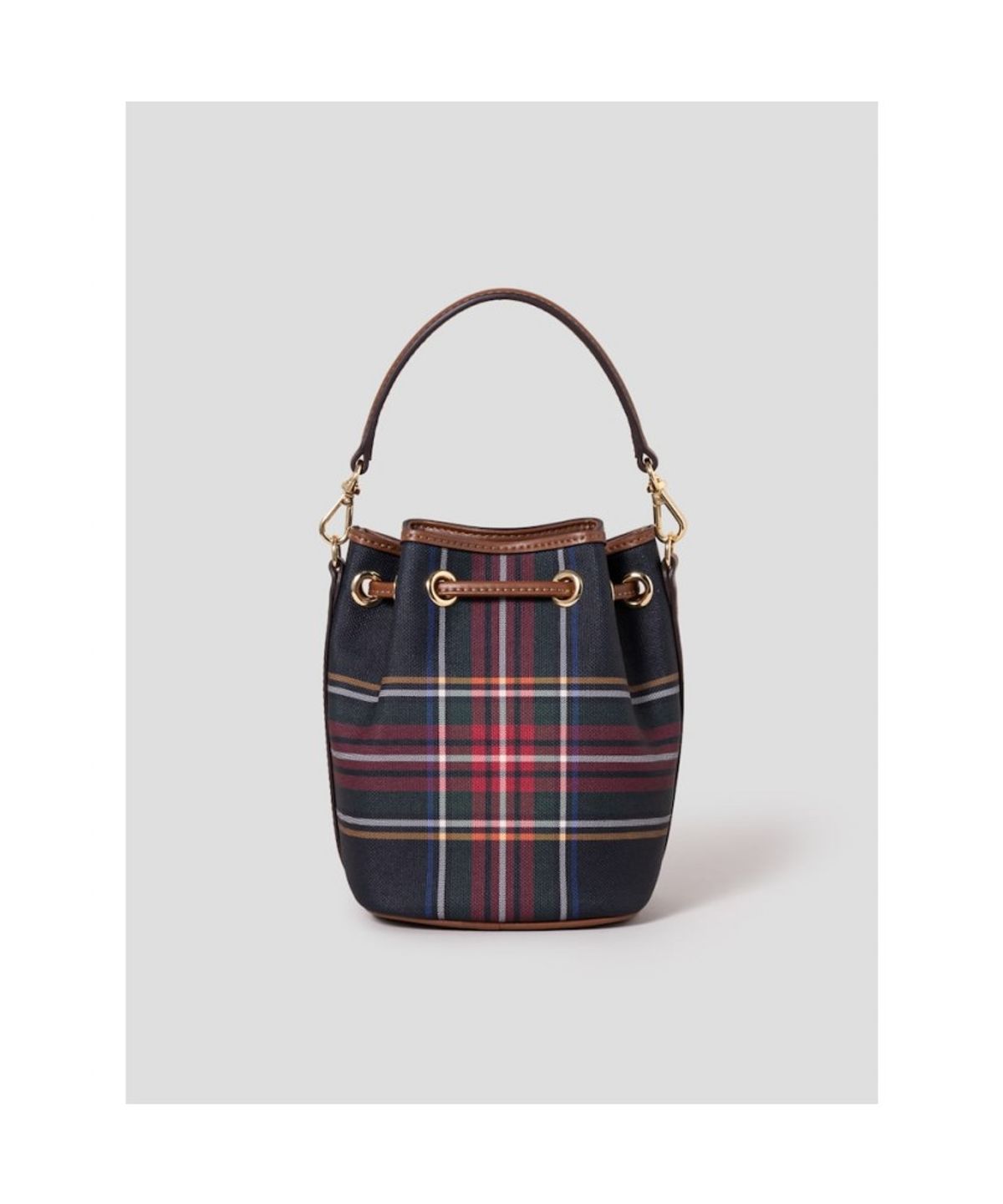 빈폴 액세서리(BEANPOLE ACCESSORY) 클래식 체크 복조리 백  네이비