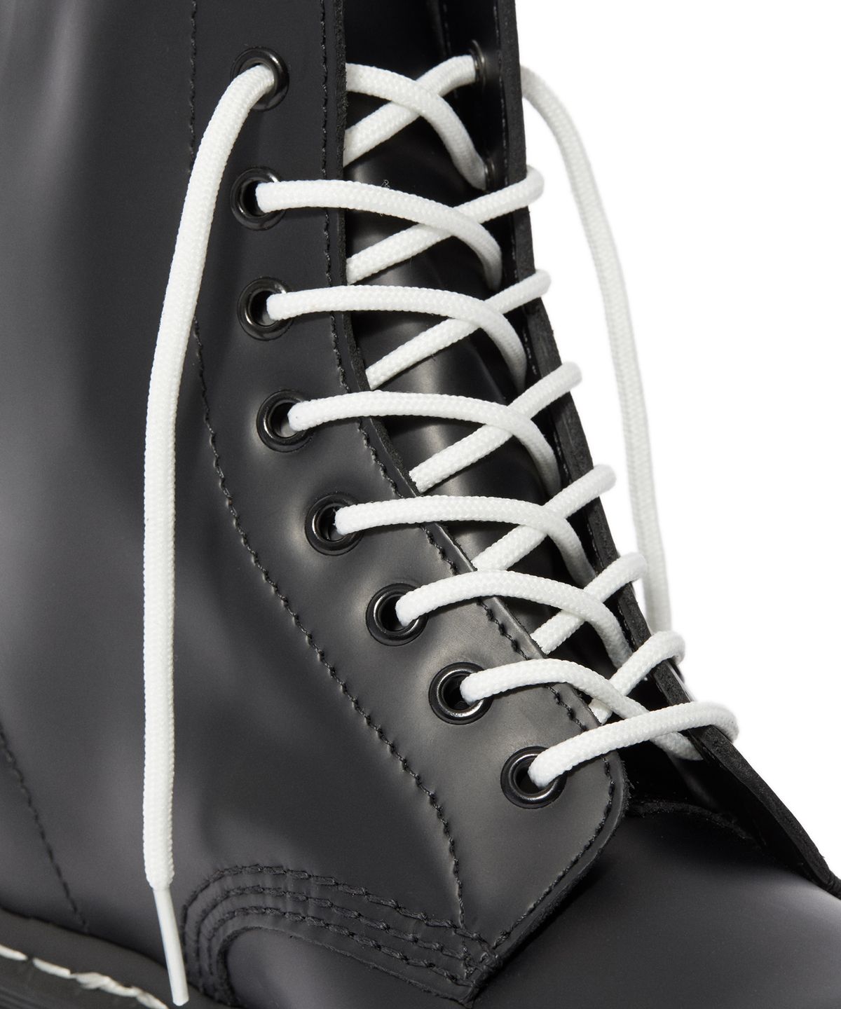 닥터마틴(DR.MARTENS) 1460 블랙 스무스 화이트 스티치 / 24758001