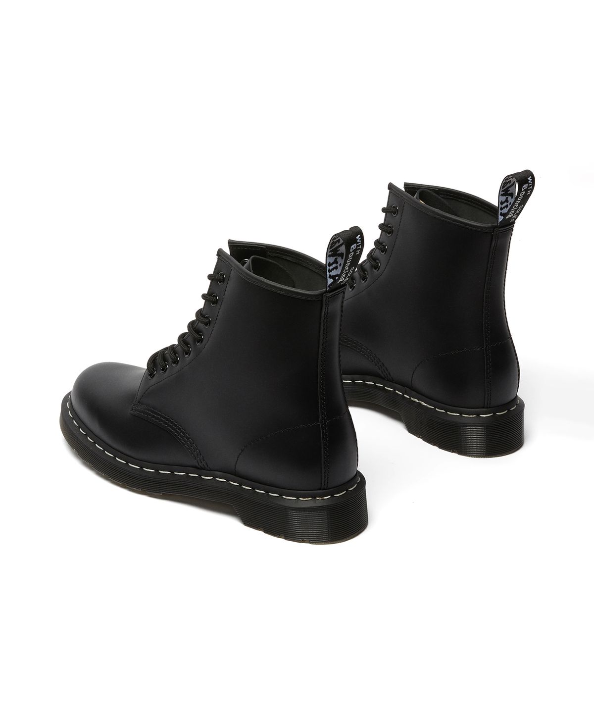 닥터마틴(DR.MARTENS) 1460 블랙 스무스 화이트 스티치 / 24758001