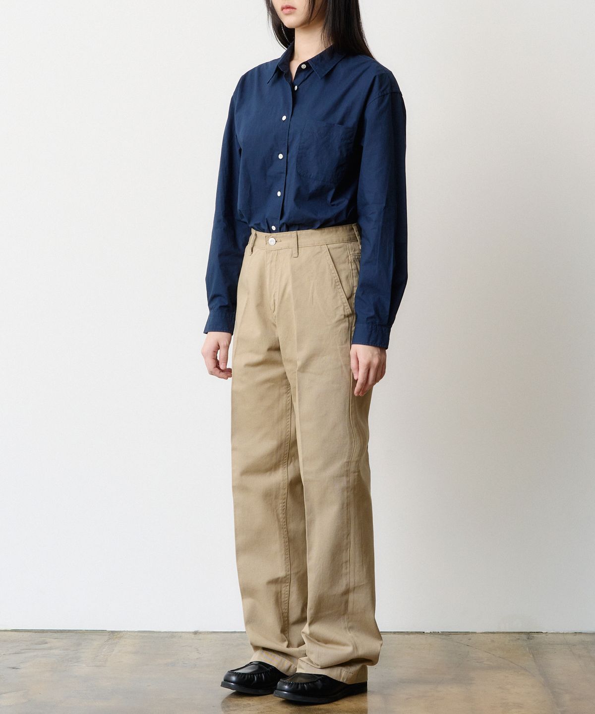 덴메이드(DENMADE) (WOMEN) DEN0661 wide chino pants (beige)