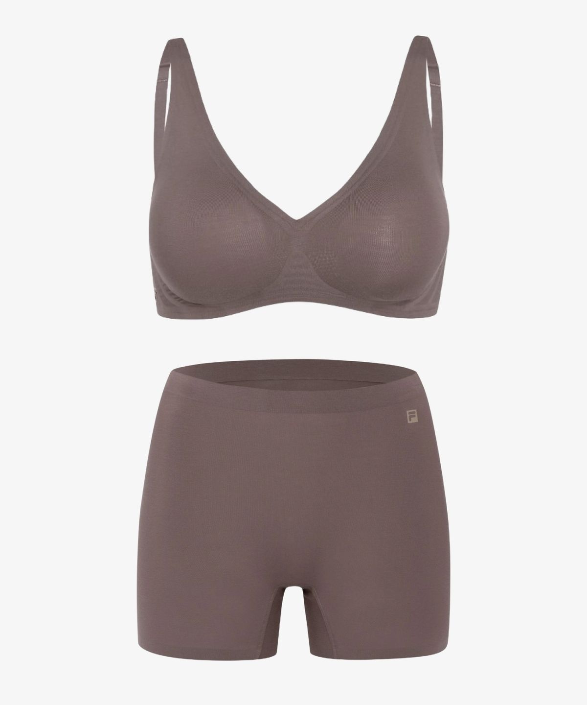 휠라언더웨어(FILA UNDERWEAR) [세트] 에센셜 퓨징 모달 베이직 브라 사각 드로즈 세트 5colors(FI4BAH1153FBLK)