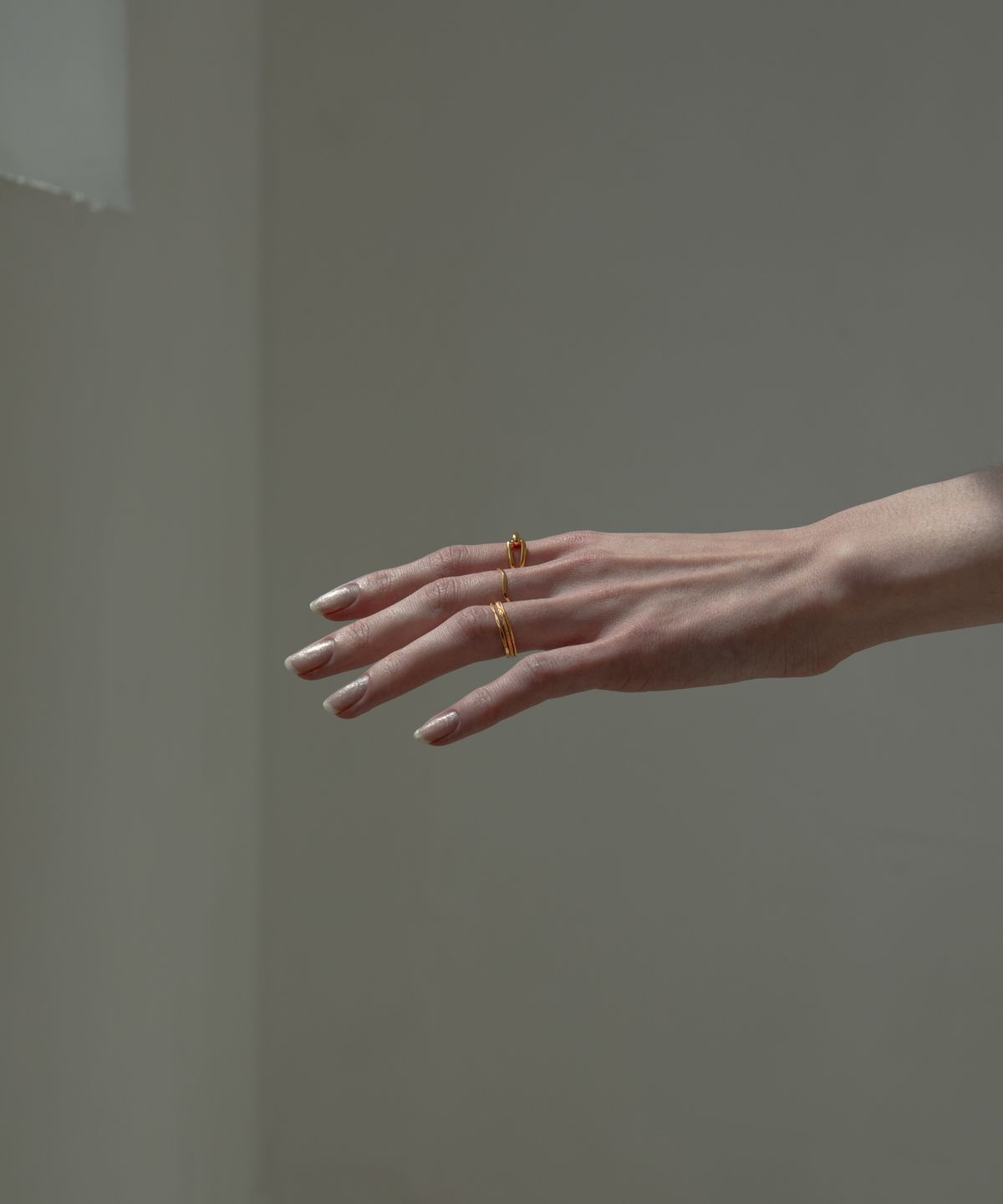 노비스도쿄(NOVICE TOKYO) 변형 협링 5세트 Deformed Narrow Rings 5 set  / Gold