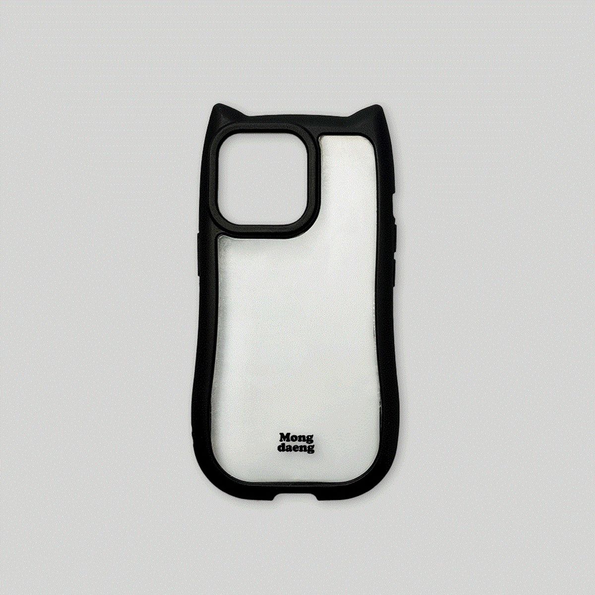 몽댕(MONGDAENG) Devil cat iphone Case 악마뿔 고양이 TPU 케이스 2Colors