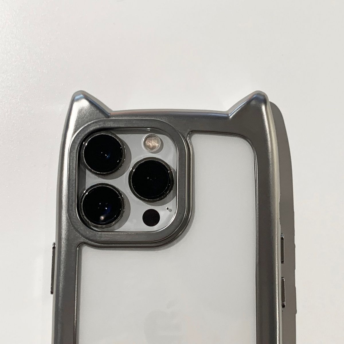 몽댕(MONGDAENG) Devil cat iphone Case 악마뿔 고양이 TPU 케이스 2Colors