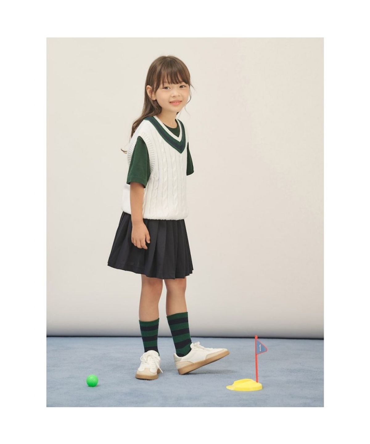 빈폴 키즈(BEANPOLE KIDS) 테니스 스커트  네이비 (BI5727G01R) (BI5727G01R) (BI5727G01R)