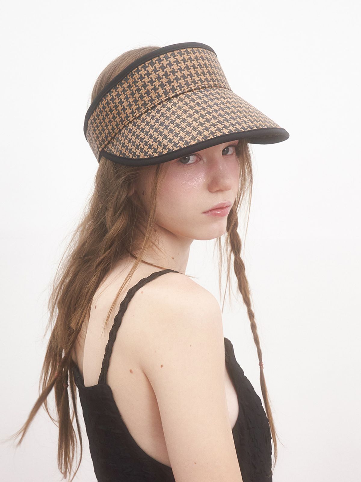 브라운햇(BROWNHAT) 하운드 투스 스트로 선바이저