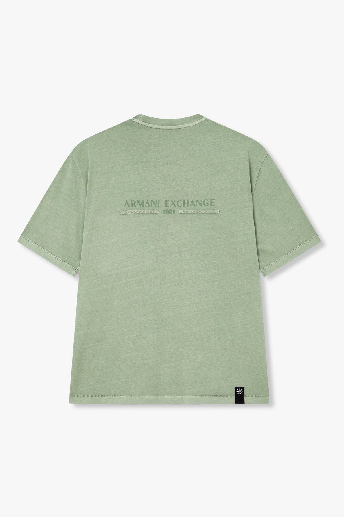 아르마니 익스체인지(ARMANI EXCHANGE) 남성 숏 슬리브 포켓 코튼 티셔츠_그린 A415330001
