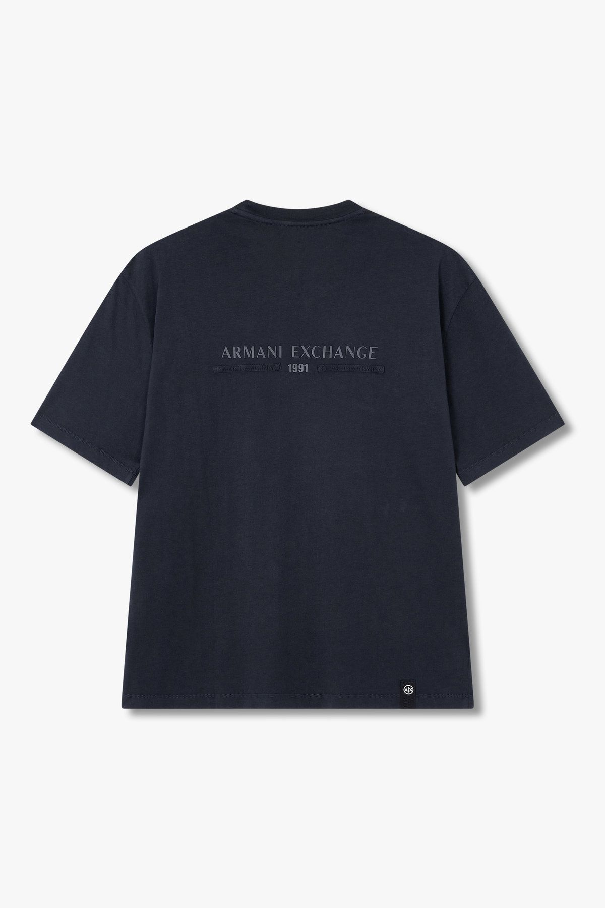 아르마니 익스체인지(ARMANI EXCHANGE) 남성 숏 슬리브 포켓 코튼 티셔츠_다크 네이비 A415330002