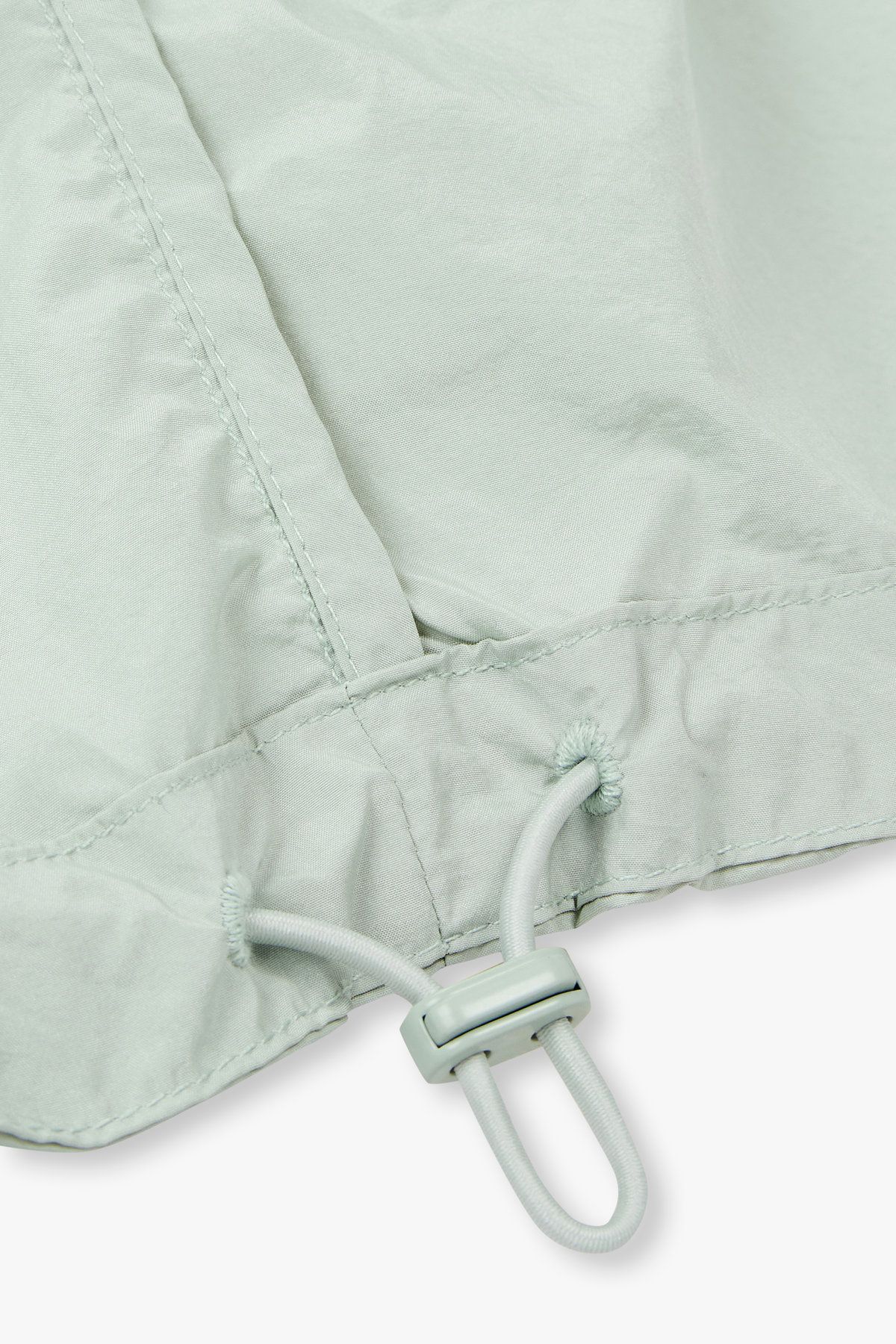 아르마니 익스체인지(ARMANI EXCHANGE) 남성 하이넥 히든 후드 나일론 자켓_민트 A415310004