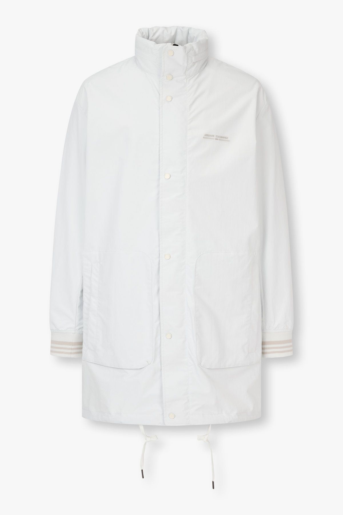 아르마니 익스체인지(ARMANI EXCHANGE) 남성 히든 후디드 드로스트링 헴 자켓_오프 화이트 A415310002