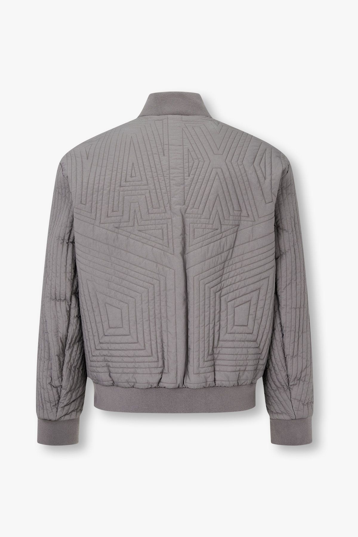 아르마니 익스체인지(ARMANI EXCHANGE) 남성 퀼팅 디테일 나일론 블루종 자켓_다크 그레이 A415310014