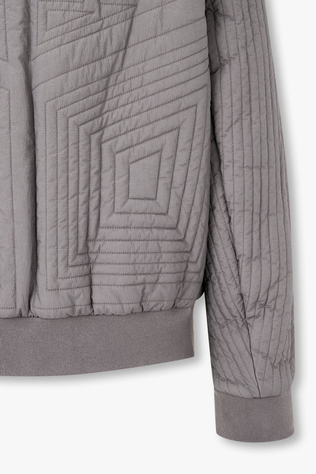 아르마니 익스체인지(ARMANI EXCHANGE) 남성 퀼팅 디테일 나일론 블루종 자켓_다크 그레이 A415310014
