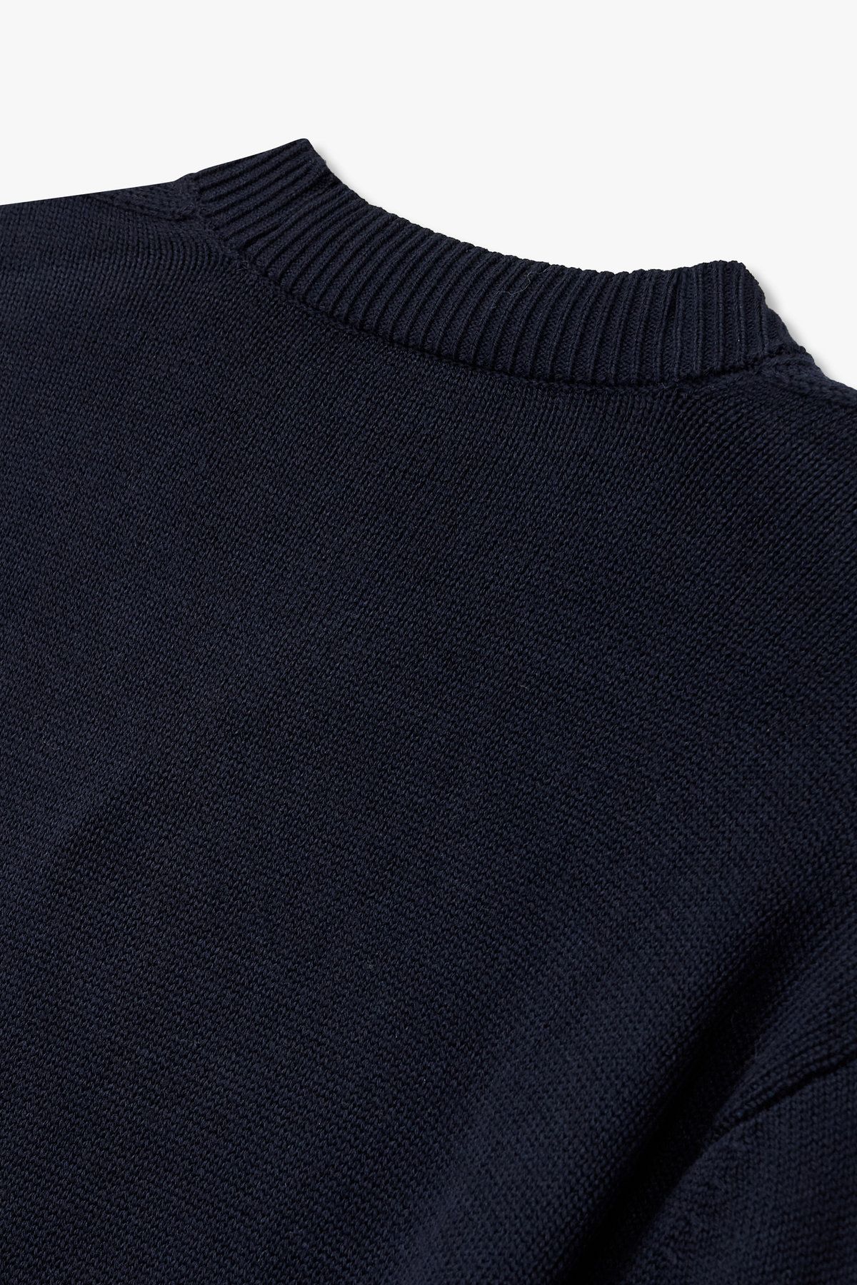 아르마니 익스체인지(ARMANI EXCHANGE) 남성 코튼 블렌드 브이넥 니트 가디건_다크 네이비 A415332029