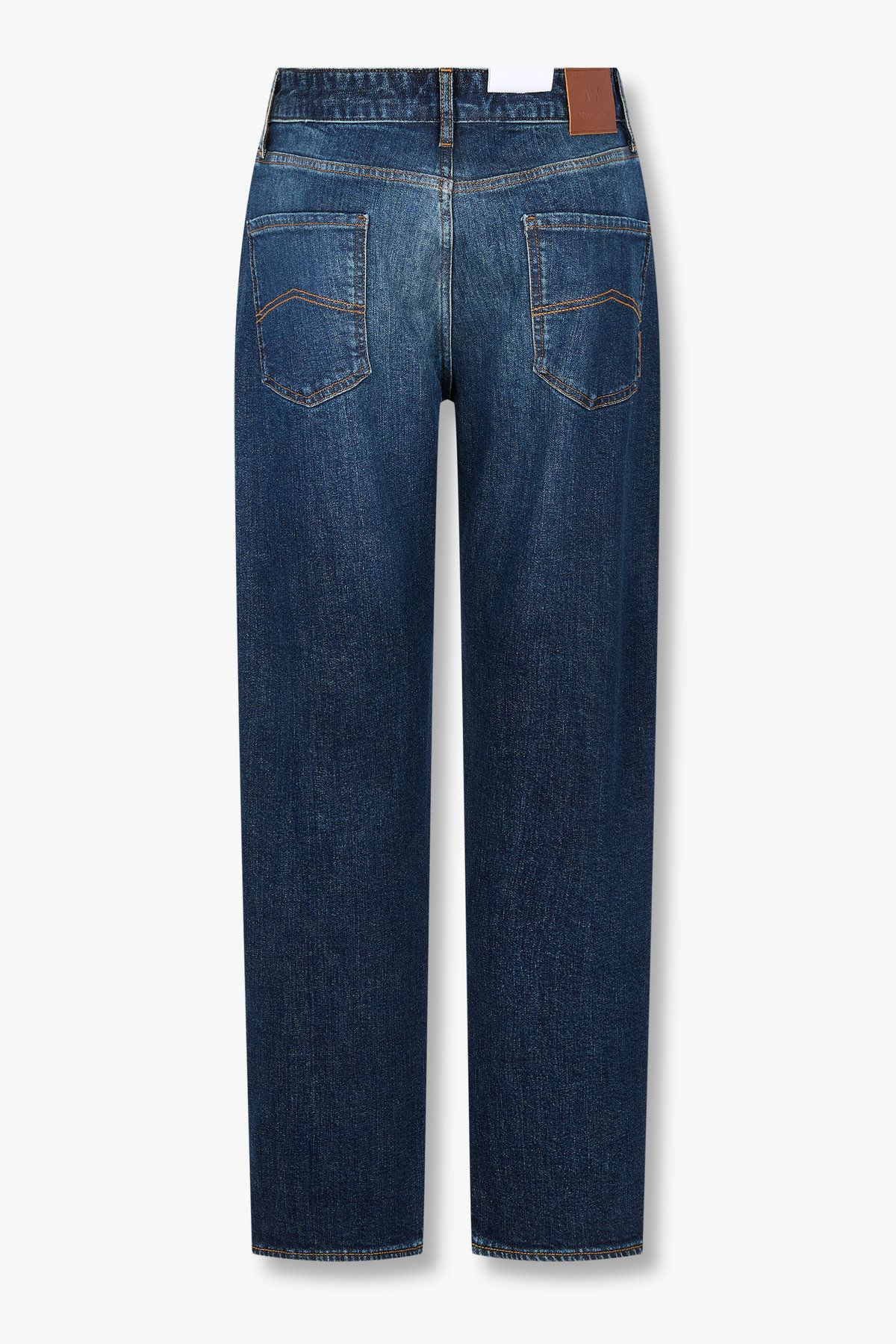 아르마니 익스체인지(ARMANI EXCHANGE) 남성 워시드 테이퍼드 핏 데님 팬츠_다크블루 A415340011