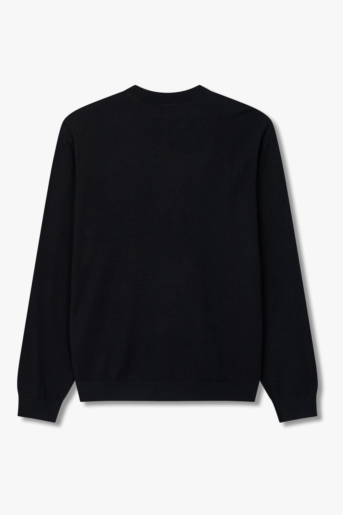 아르마니 익스체인지(ARMANI EXCHANGE) 남성 퍼프 로고 패치 니트 풀오버_블랙 A415332015