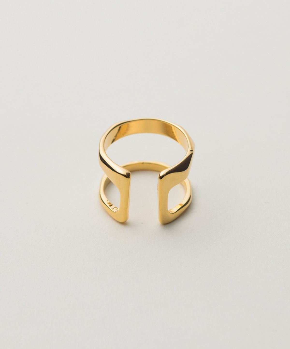 노비스도쿄(NOVICE TOKYO) 더블&스탬프링 2세트 Double & Stamp Rings 2 set / Gold