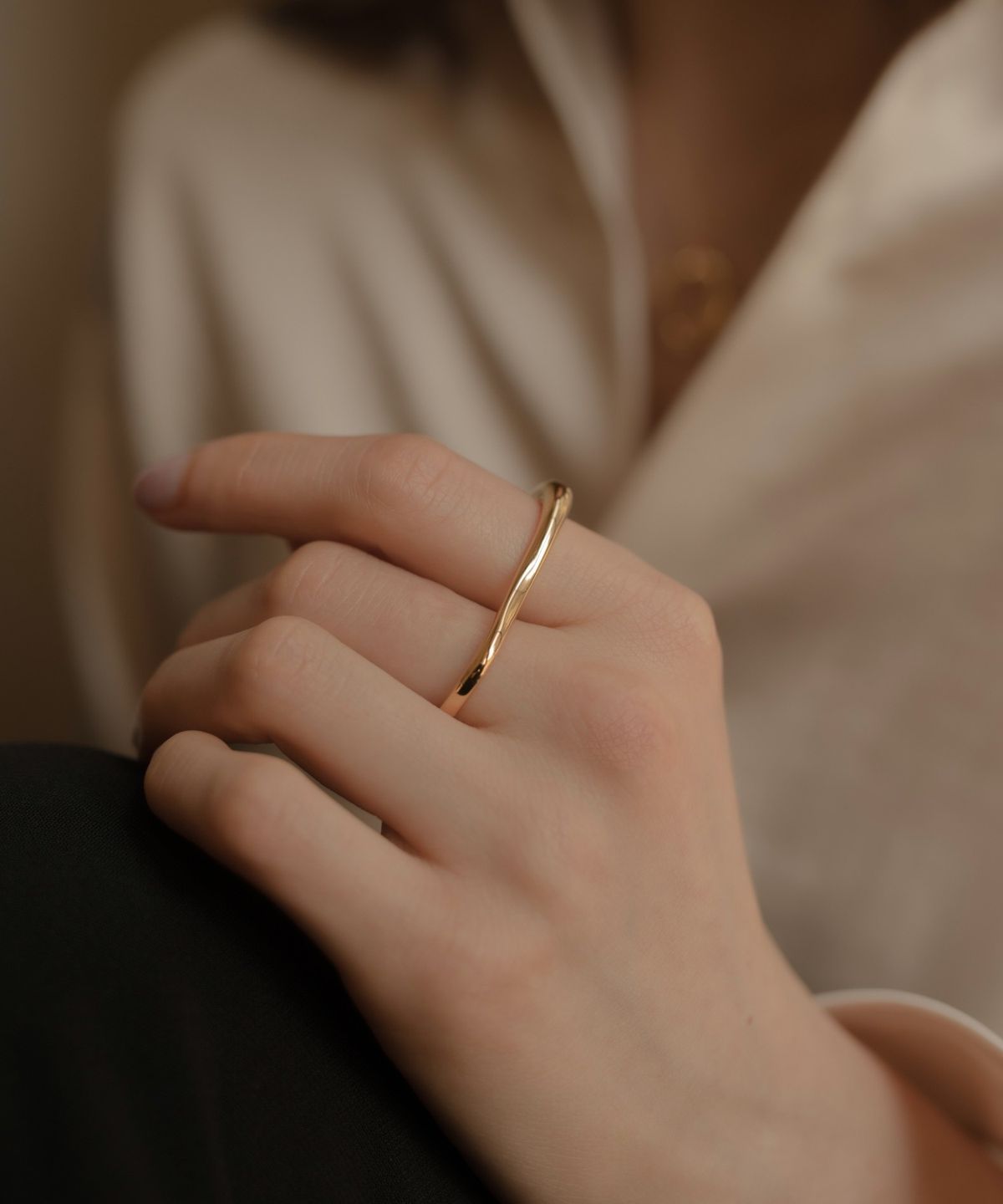 노비스도쿄(NOVICE TOKYO) 더블 핑거 링 Double Finger Ring / Gold