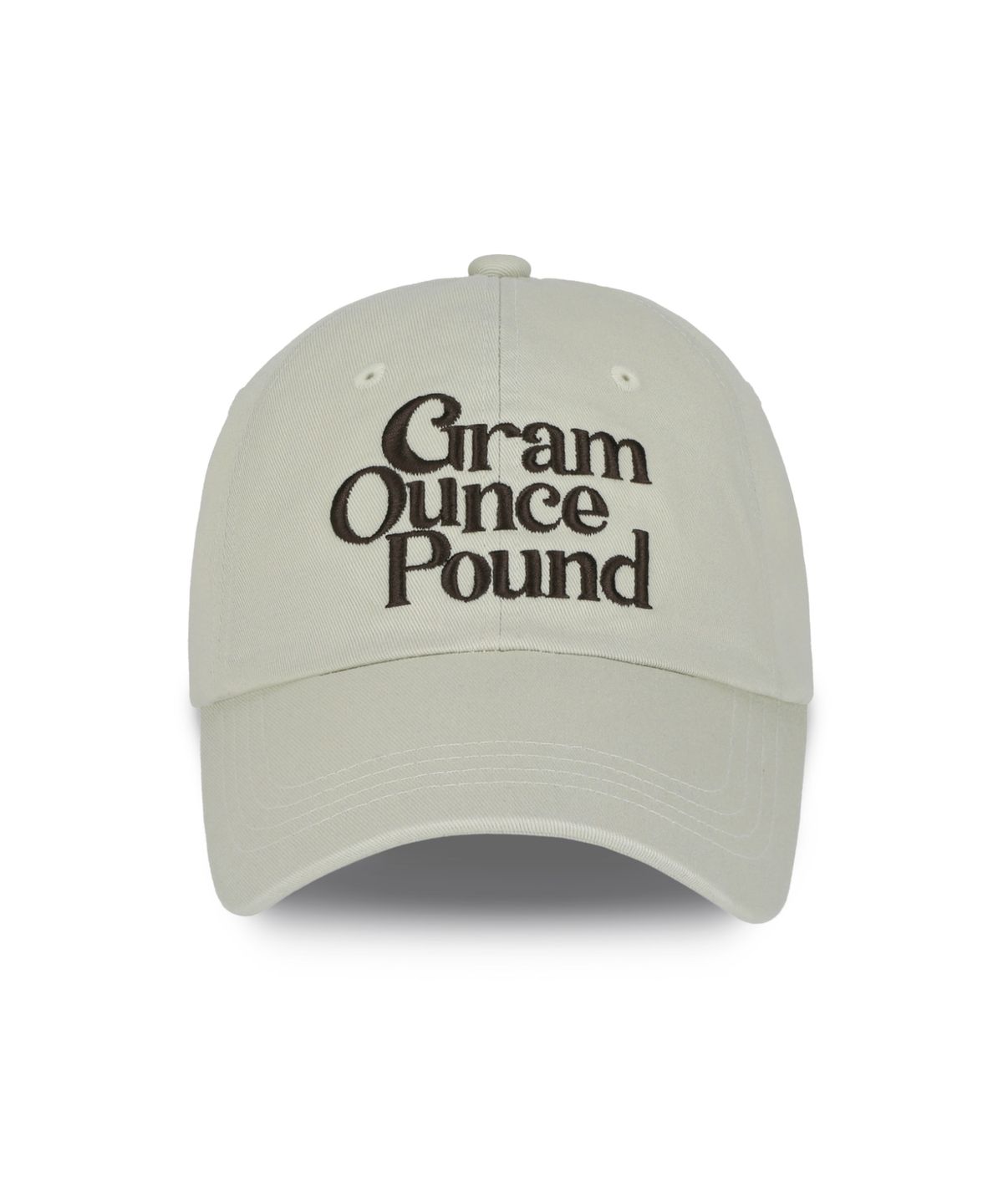 그램 아운스 파운드(GRAM OUNCE POUND) [5COLORS] Everyday Logo 6-Panel Cap