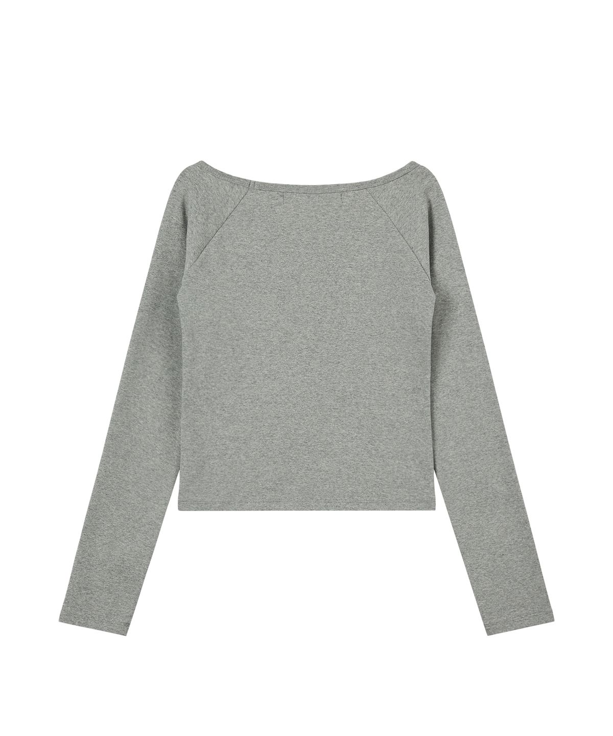 레스트앤레크레이션(REST&RECREATION) U-NECK RAGLAN TOP - GREY