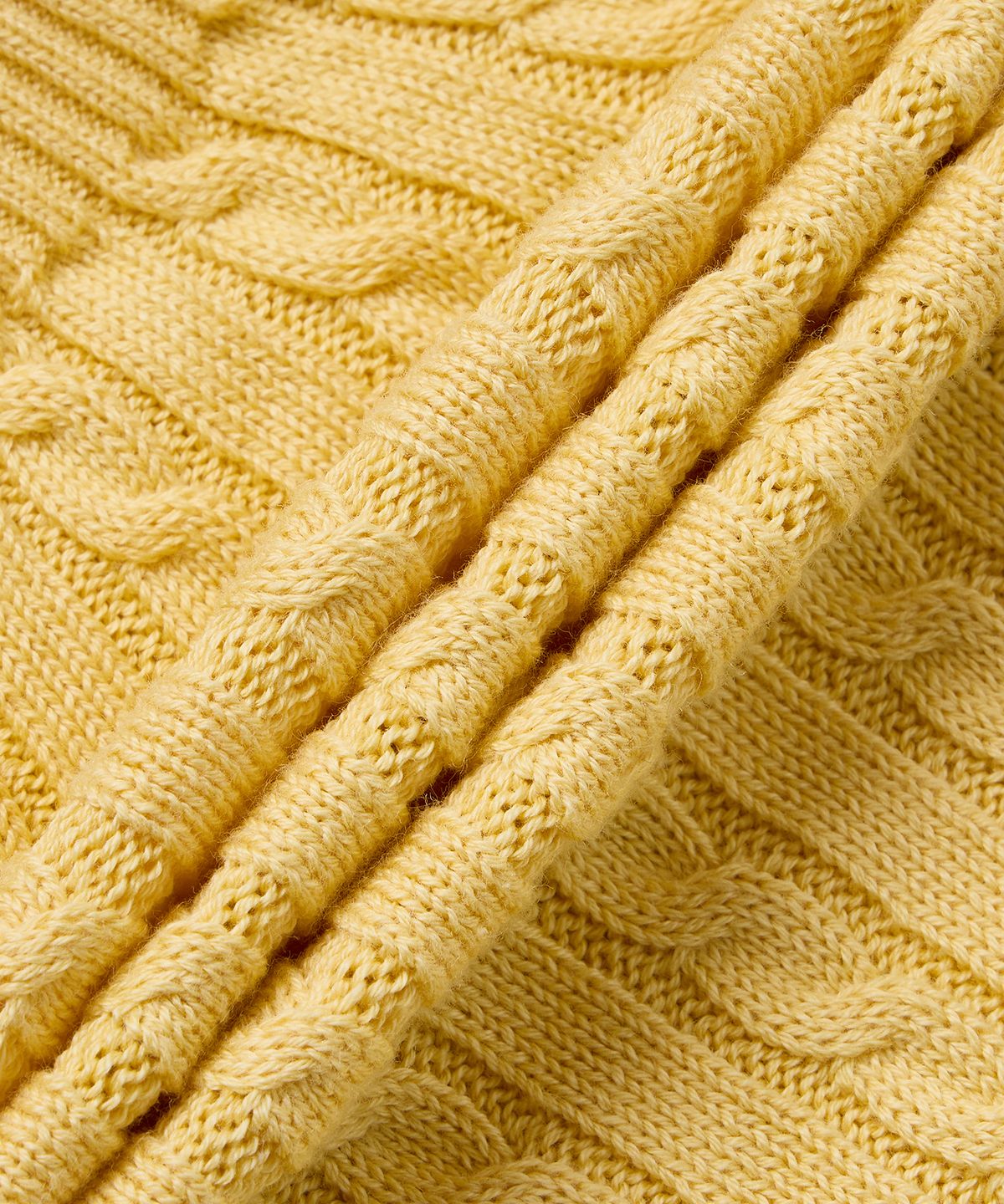폴로 랄프 로렌 칠드런(POLO RALPH LAUREN CHILDREN) 미니 케이블 코튼 폴로 스웨터-옐로우