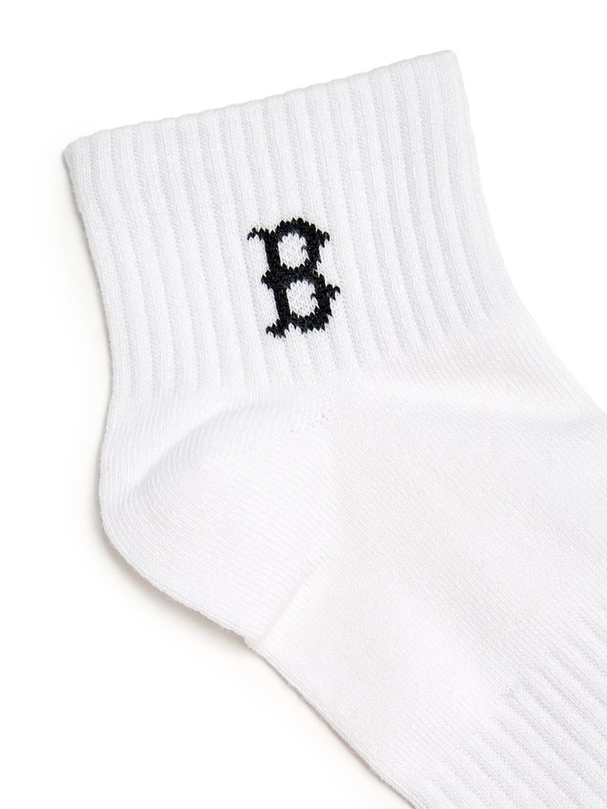 엠엘비(MLB) 스몰 로고 발목 양말 3족세트 MLB (White)