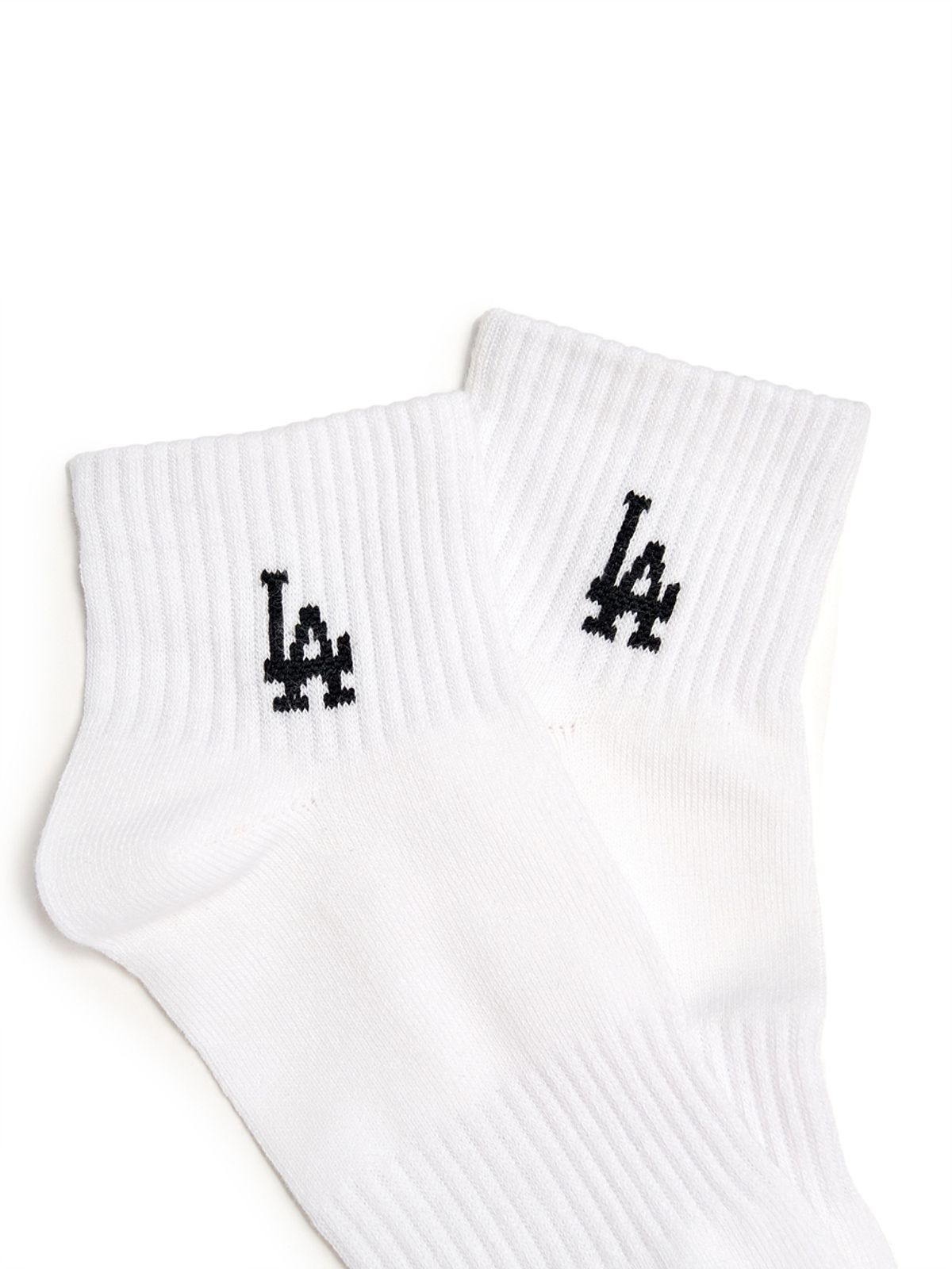 엠엘비(MLB) 스몰 로고 발목 양말 3족세트 MLB (White)