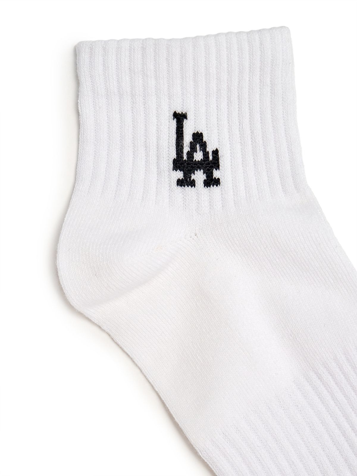 엠엘비(MLB) 스몰 로고 발목 양말 3족세트 MLB (White)