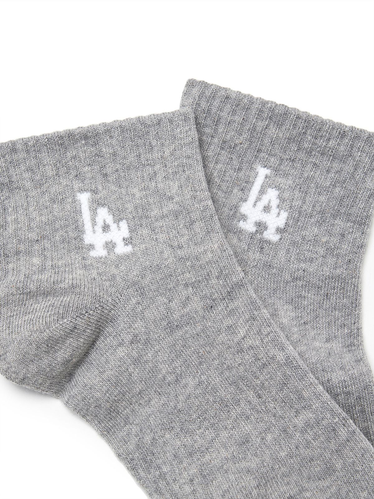 엠엘비(MLB) 스몰 로고 발목 양말 3족세트 MLB (Melange Grey)
