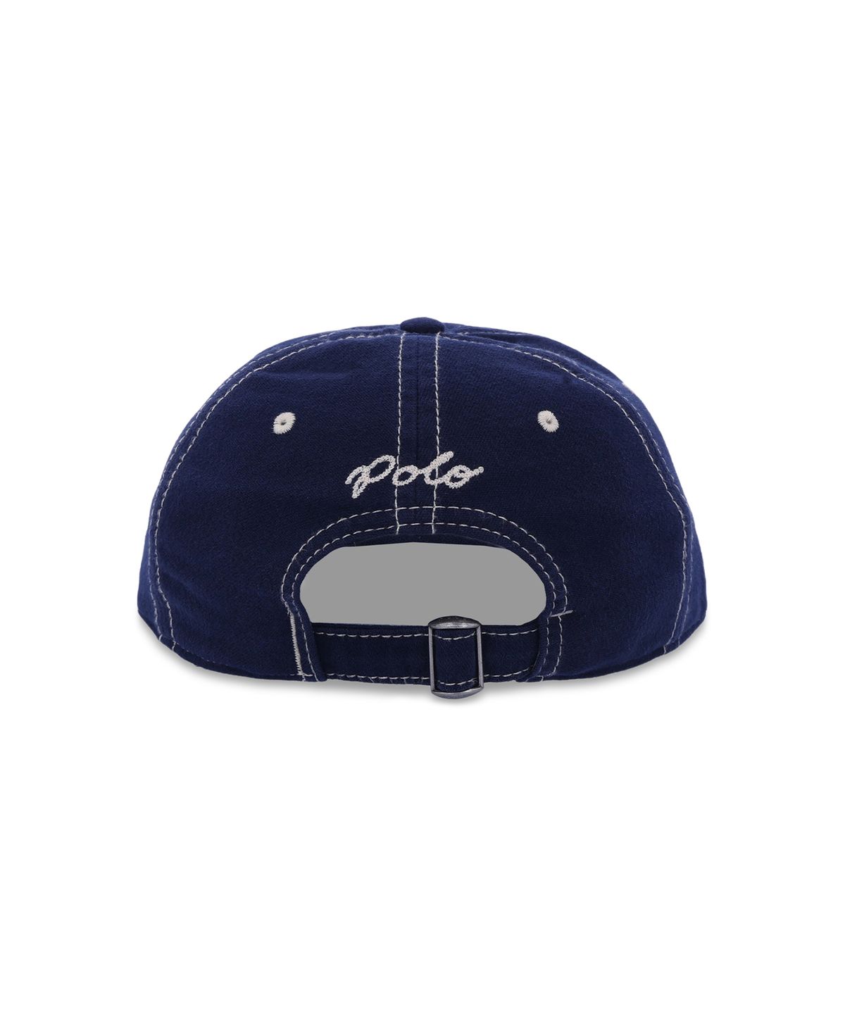 폴로 랄프 로렌(POLO RALPH LAUREN) 펠트 패치 샤모아 볼 캡-네이비