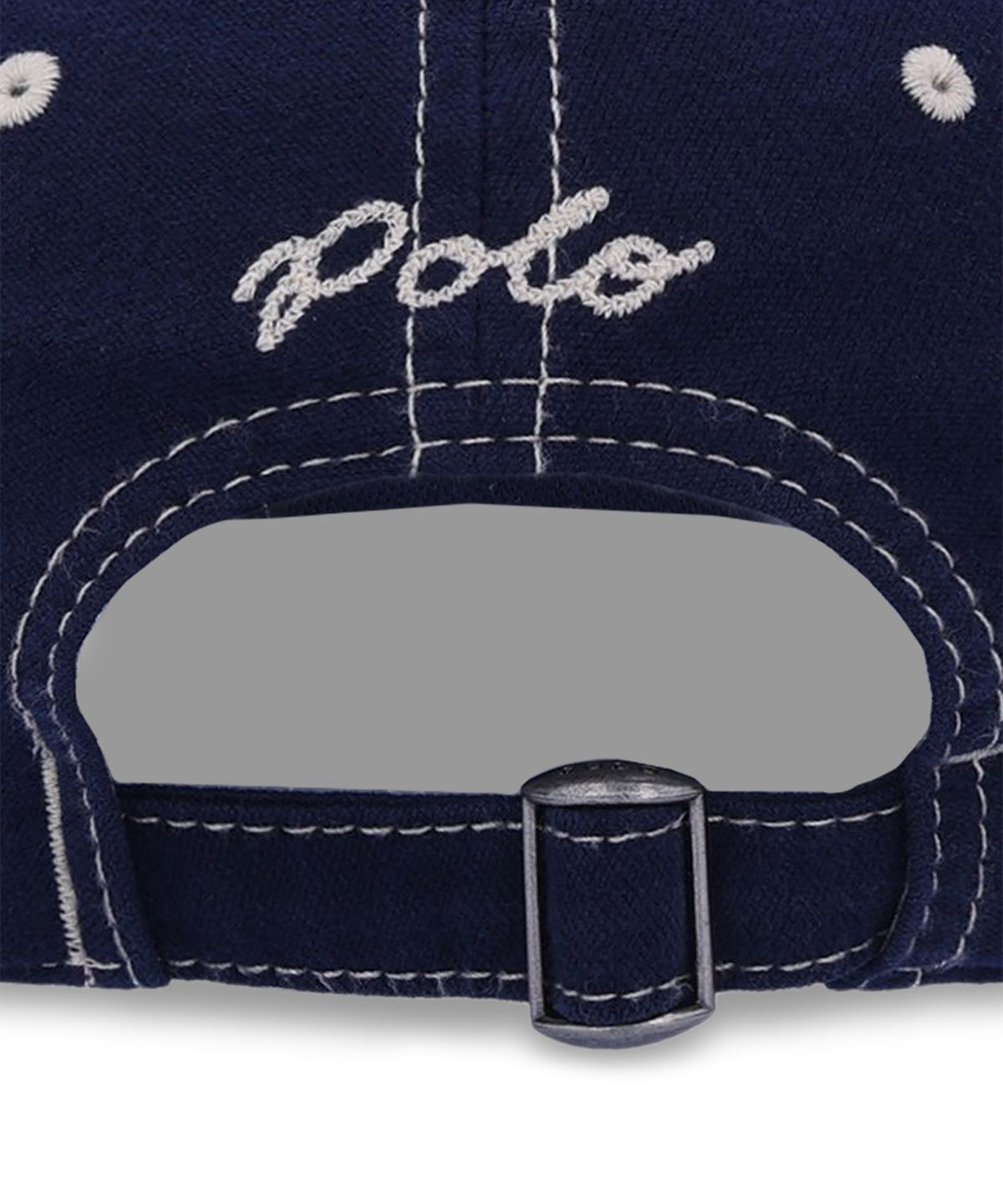 폴로 랄프 로렌(POLO RALPH LAUREN) 펠트 패치 샤모아 볼 캡-네이비