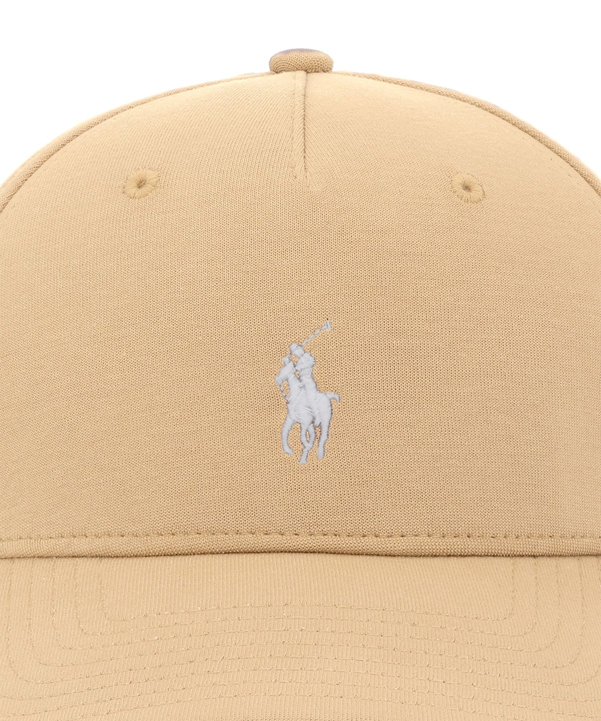 폴로 랄프 로렌(POLO RALPH LAUREN) 더블 니트 자카드 볼 캡-베이지/카키