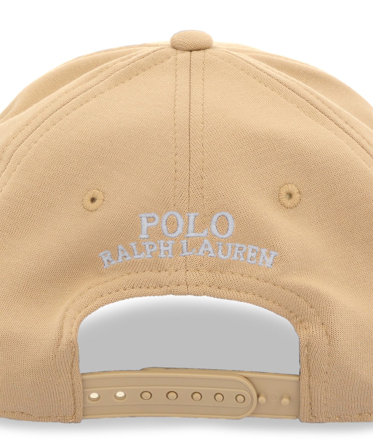 폴로 랄프 로렌(POLO RALPH LAUREN) 더블 니트 자카드 볼 캡-베이지/카키