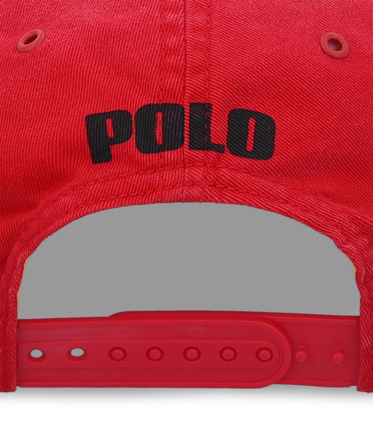 폴로 랄프 로렌(POLO RALPH LAUREN) 레이싱 패치 트윌 볼 캡-레드