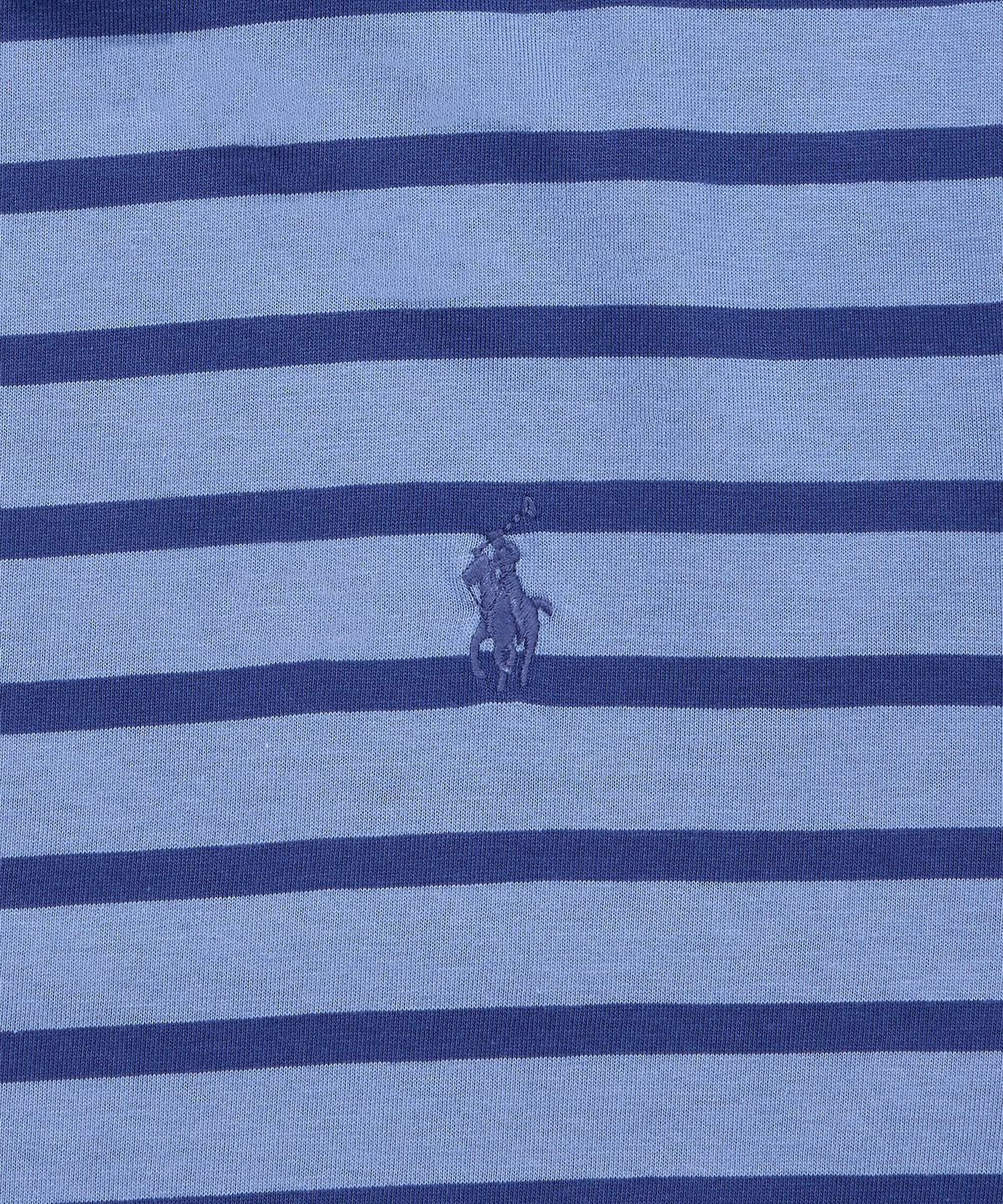 폴로 랄프 로렌(POLO RALPH LAUREN) 커스텀 슬림핏 스트라이프 저지 티셔츠-블루