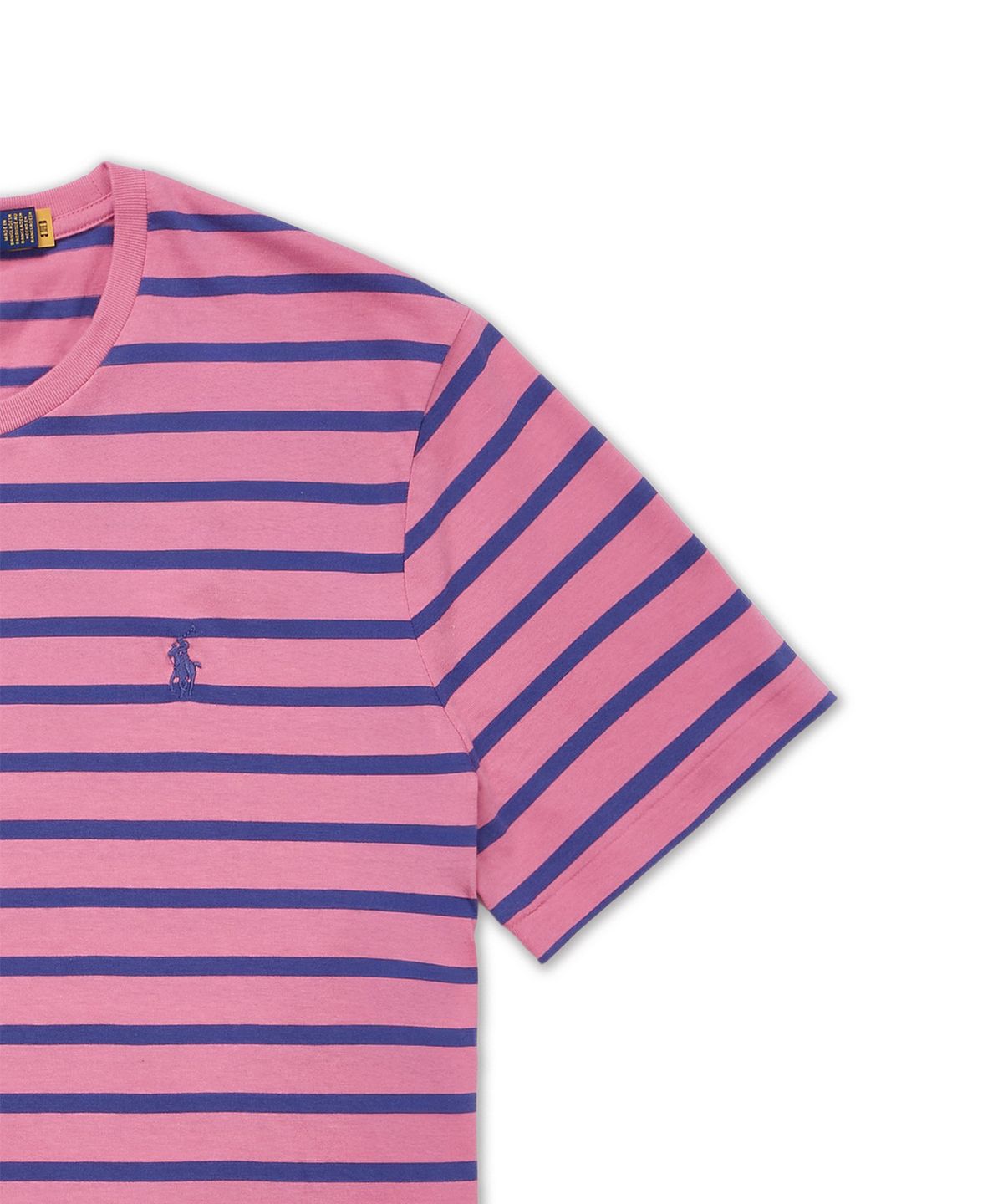 폴로 랄프 로렌(POLO RALPH LAUREN) 커스텀 슬림핏 스트라이프 저지 티셔츠-레드