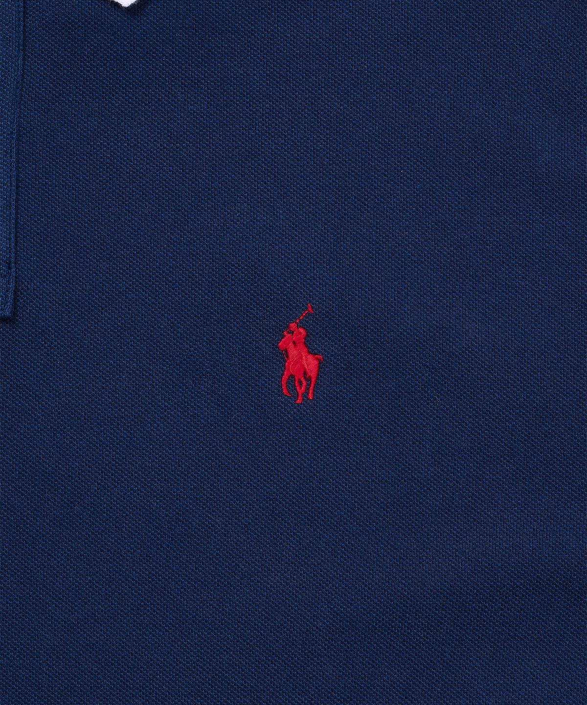 폴로 랄프 로렌(POLO RALPH LAUREN) 커스텀 슬림핏 메시 폴로 셔츠-블루