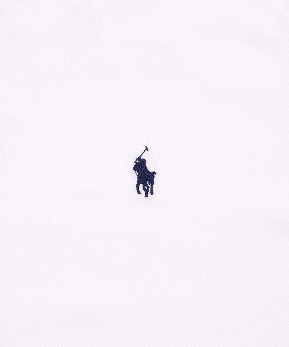 폴로 랄프 로렌(POLO RALPH LAUREN) 커스텀 슬림핏 메시 폴로 셔츠-화이트