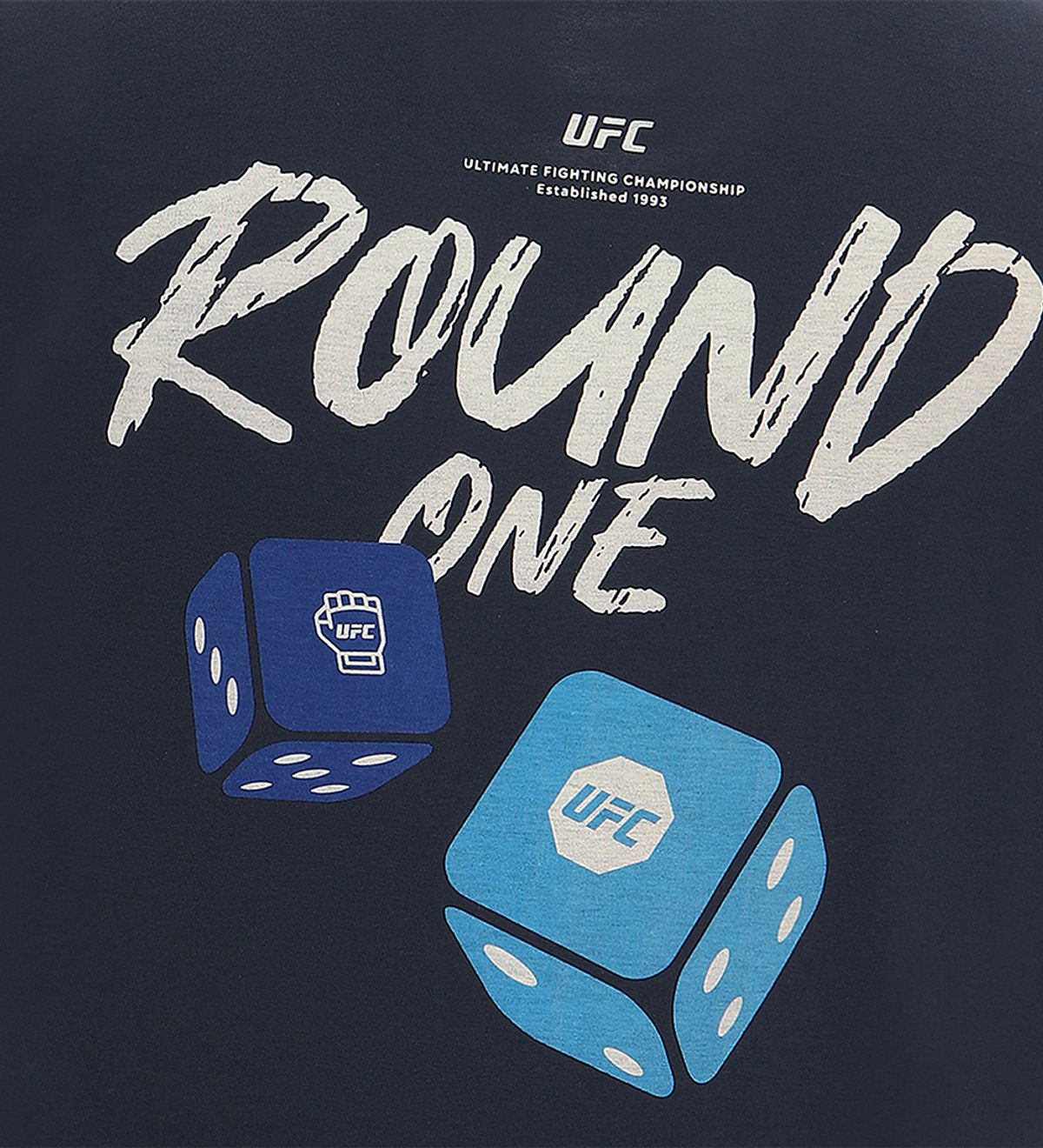 유에프씨 스포츠(UFC SPORT) UFC 다이스 릴렉스핏 반팔 티셔츠 다크 네이비 U2SSW2325DN