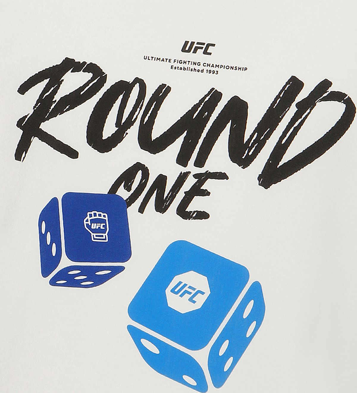 유에프씨 스포츠(UFC SPORT) UFC 다이스 릴렉스핏 반팔 티셔츠 화이트 U2SSW2325WH