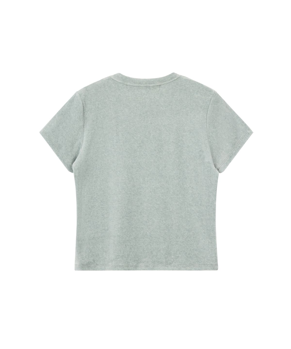 레스트앤레크레이션(REST&RECREATION) VELVET LOGO T-SHIRT - MINT