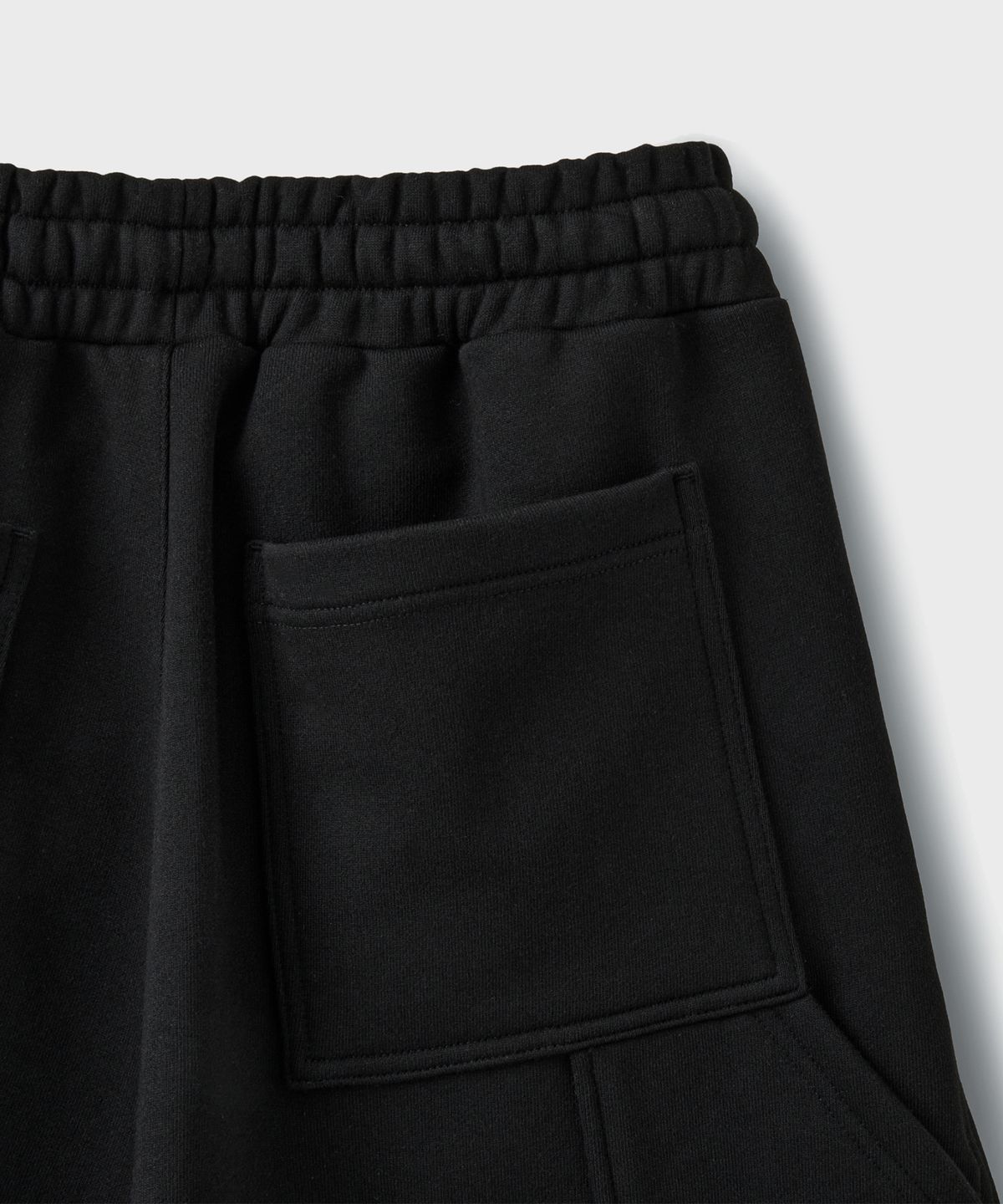 브랜디드(BRANDED) BERMUDA CARPENTER SWEAT SHORTS [BLACK]