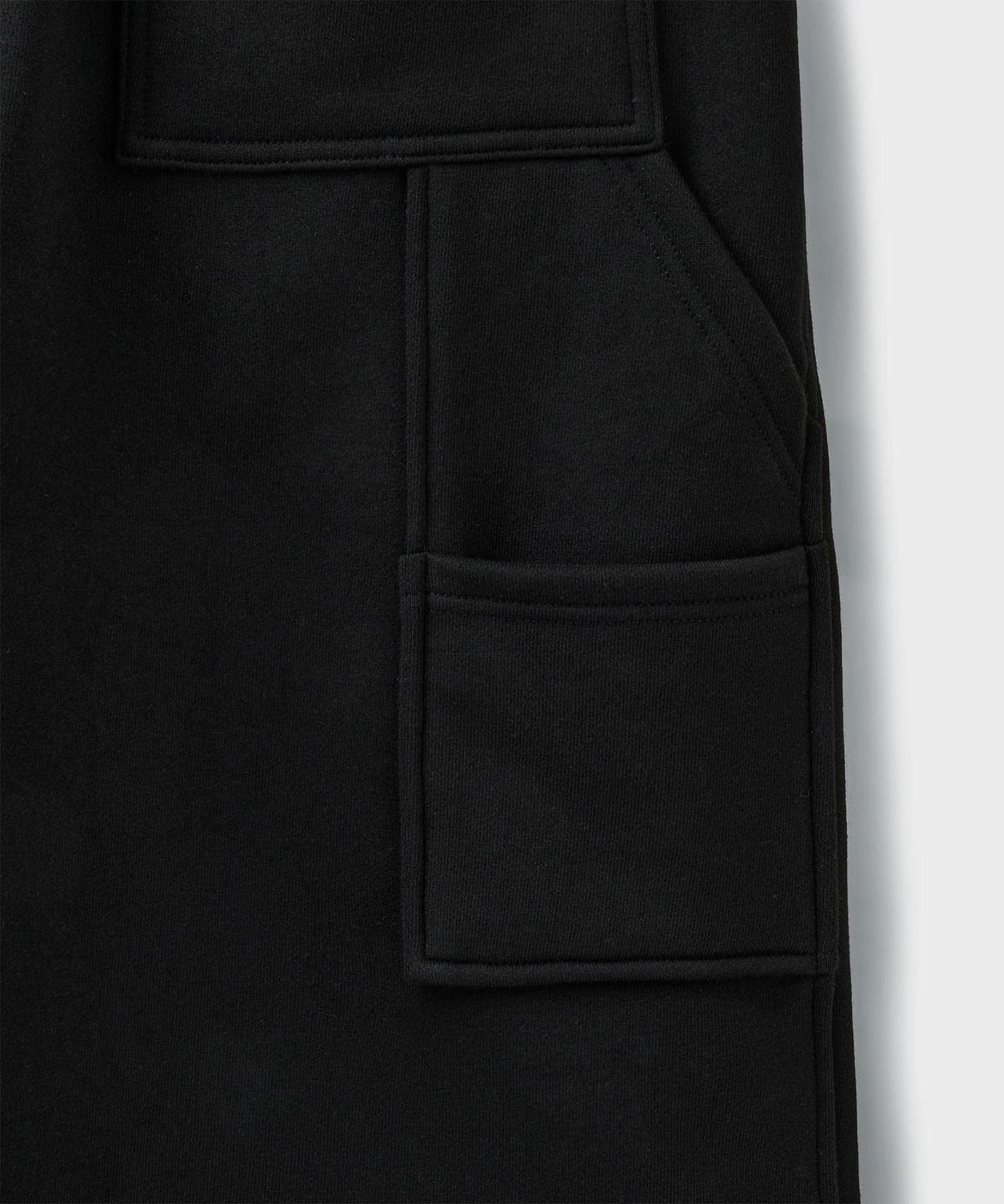 브랜디드(BRANDED) BERMUDA CARPENTER SWEAT SHORTS [BLACK]