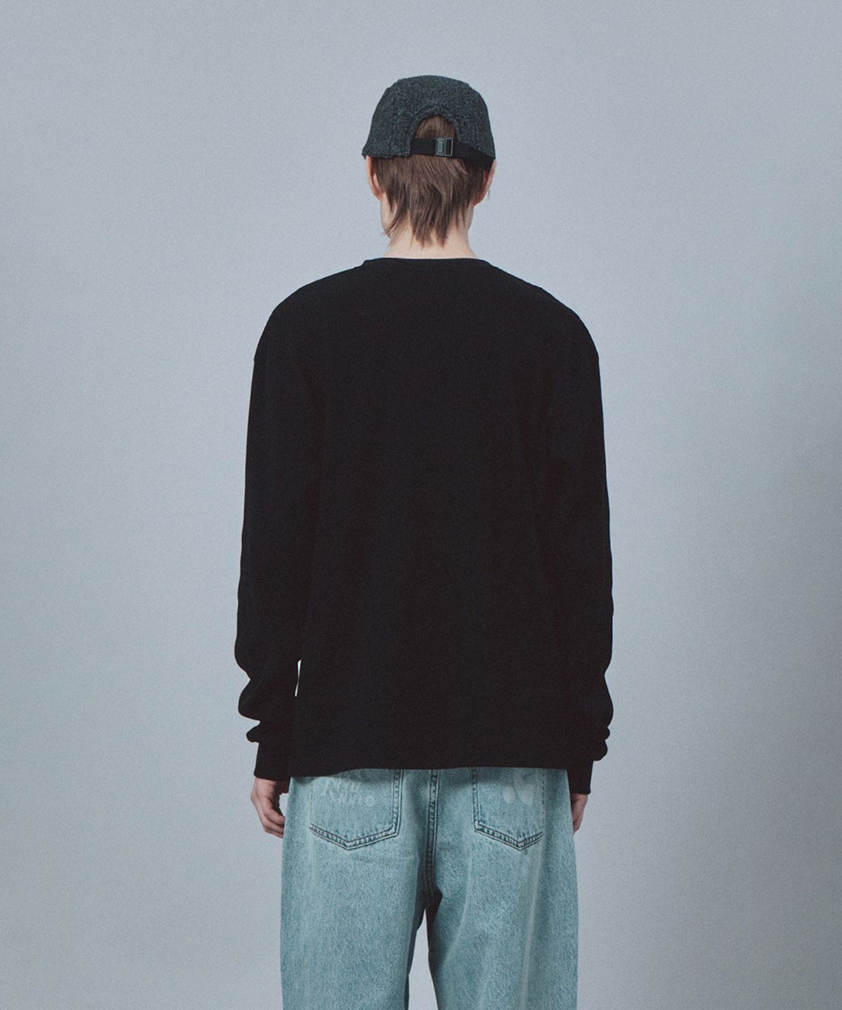 레스트앤레크레이션(REST&RECREATION) HENLEY NECK TOP - BLACK