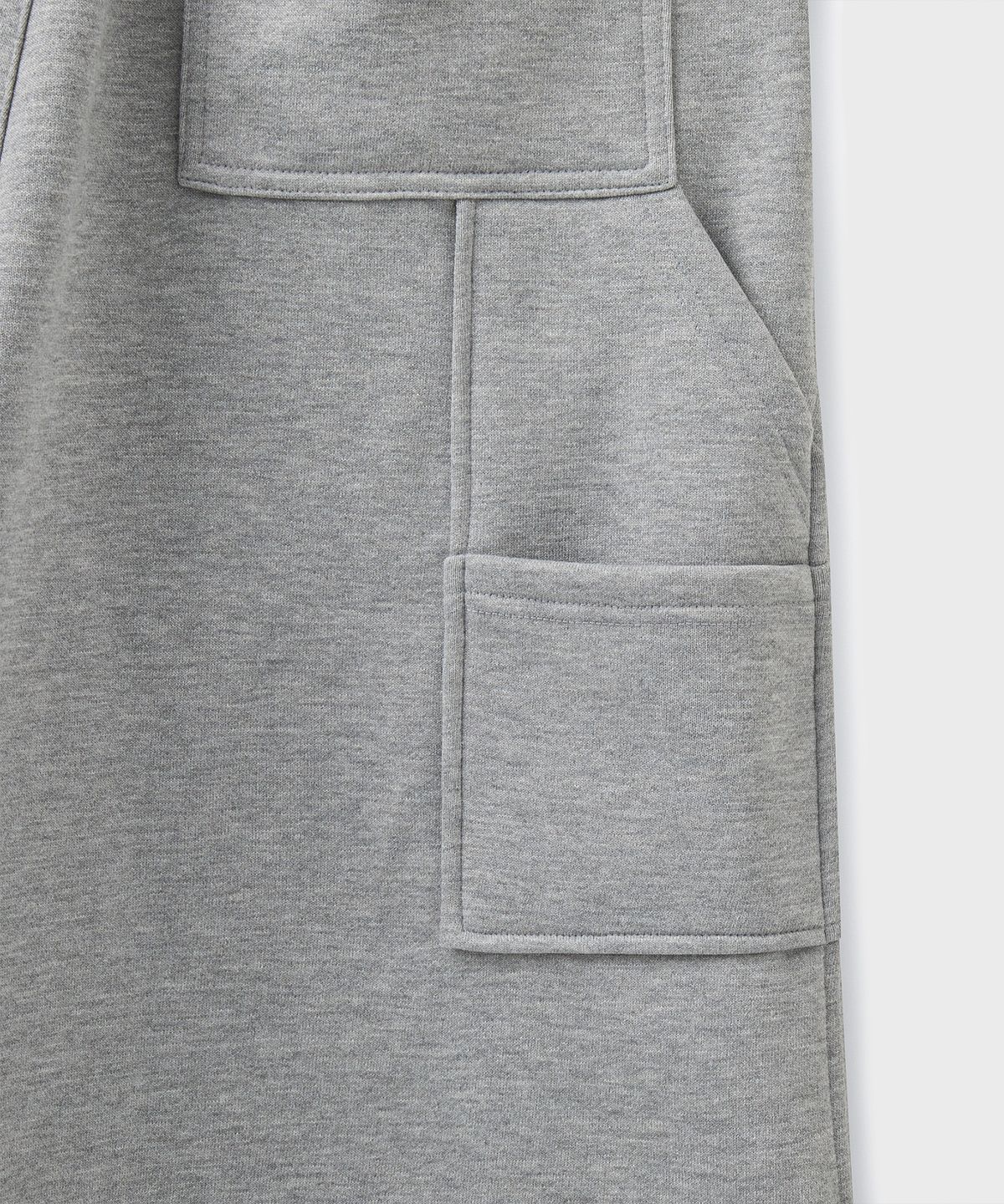 브랜디드(BRANDED) BERMUDA CARPENTER SWEAT SHORTS [MELANGE GRAY]