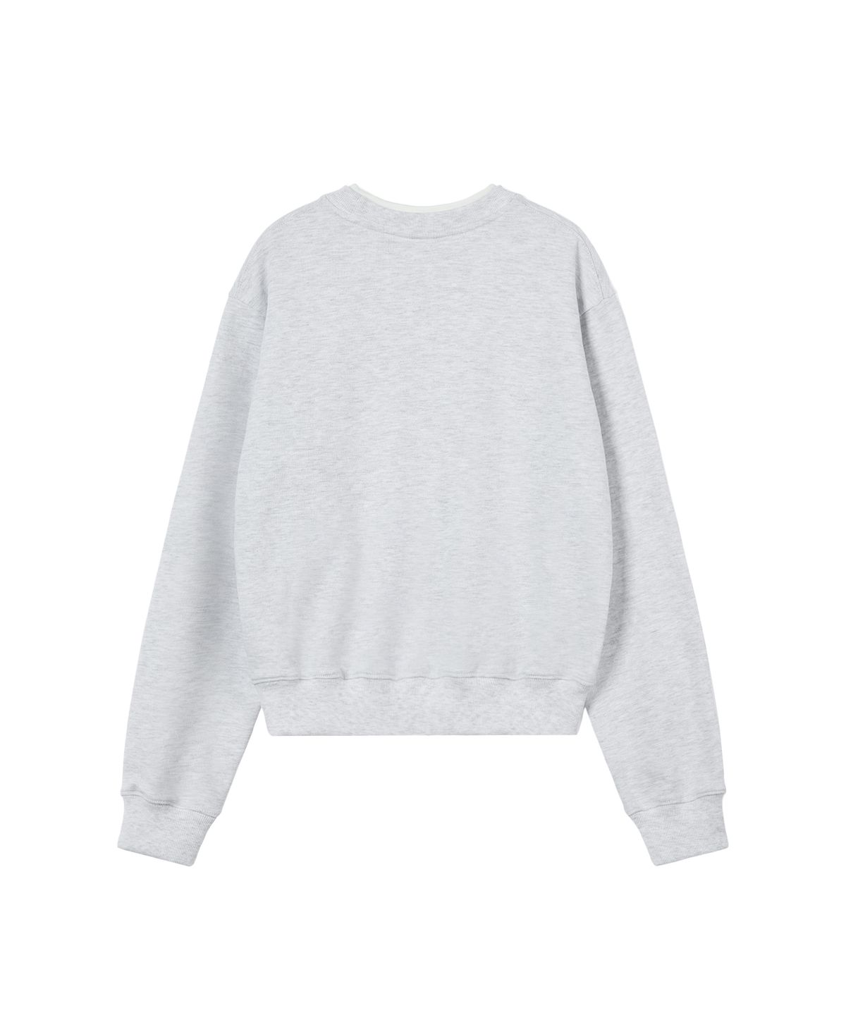 레스트앤레크레이션(REST&RECREATION) LAYERED SWEATSHIRT - LIGHT GREY