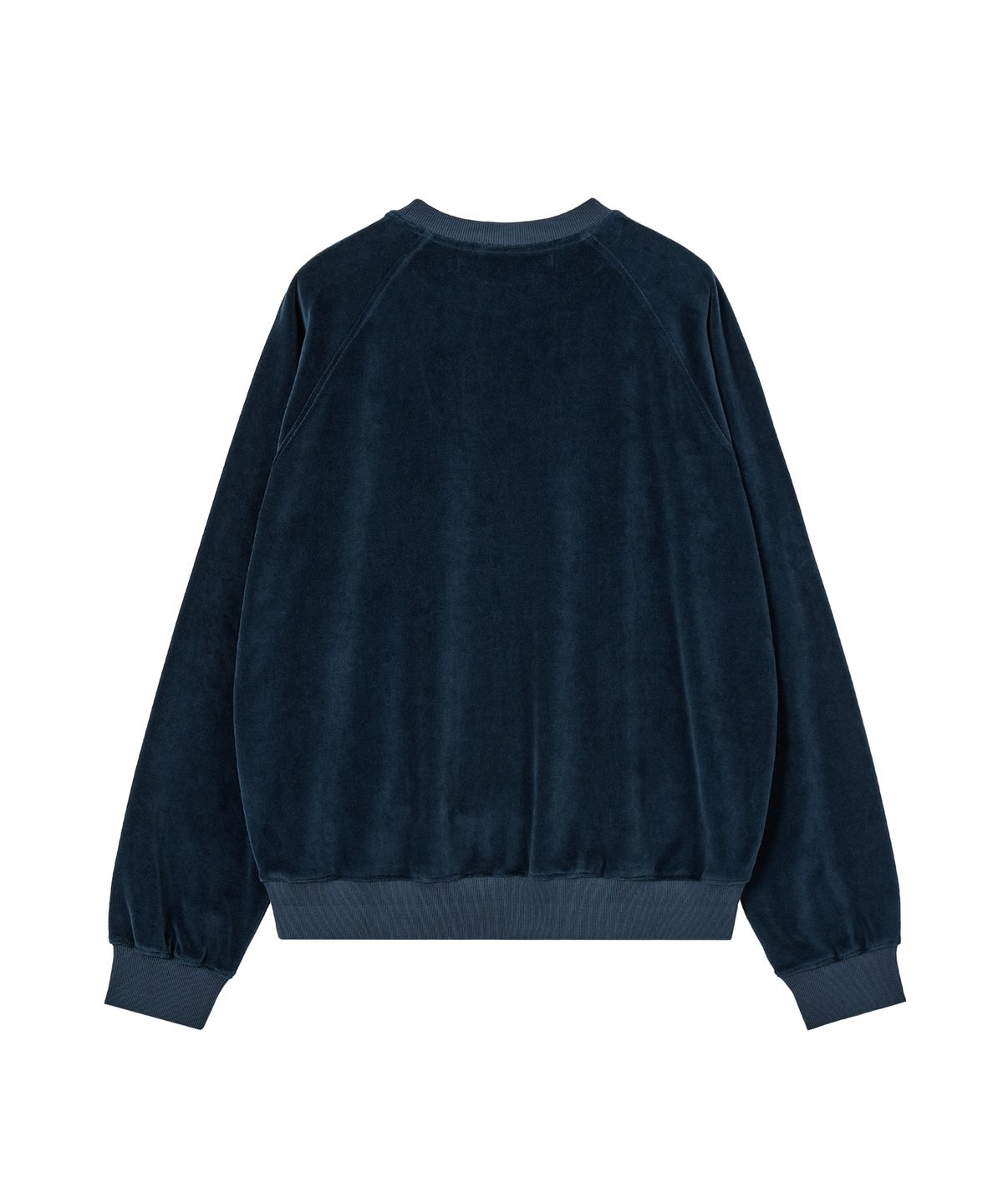 레스트앤레크레이션(REST&RECREATION) VELVET LOGO SWEATSHIRT - NAVY
